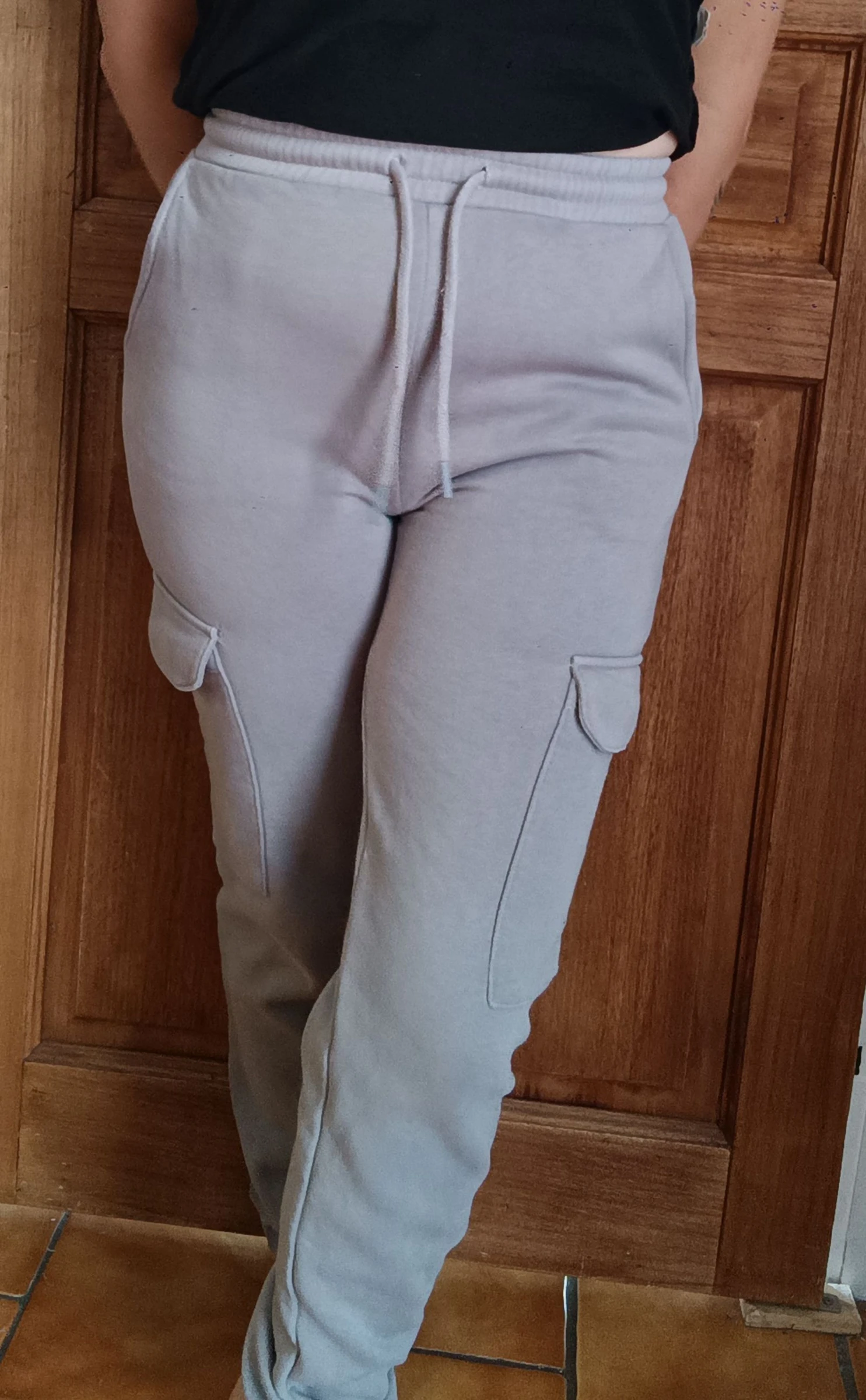 Pantalón jogger cargo gris - talla XS – photo 3